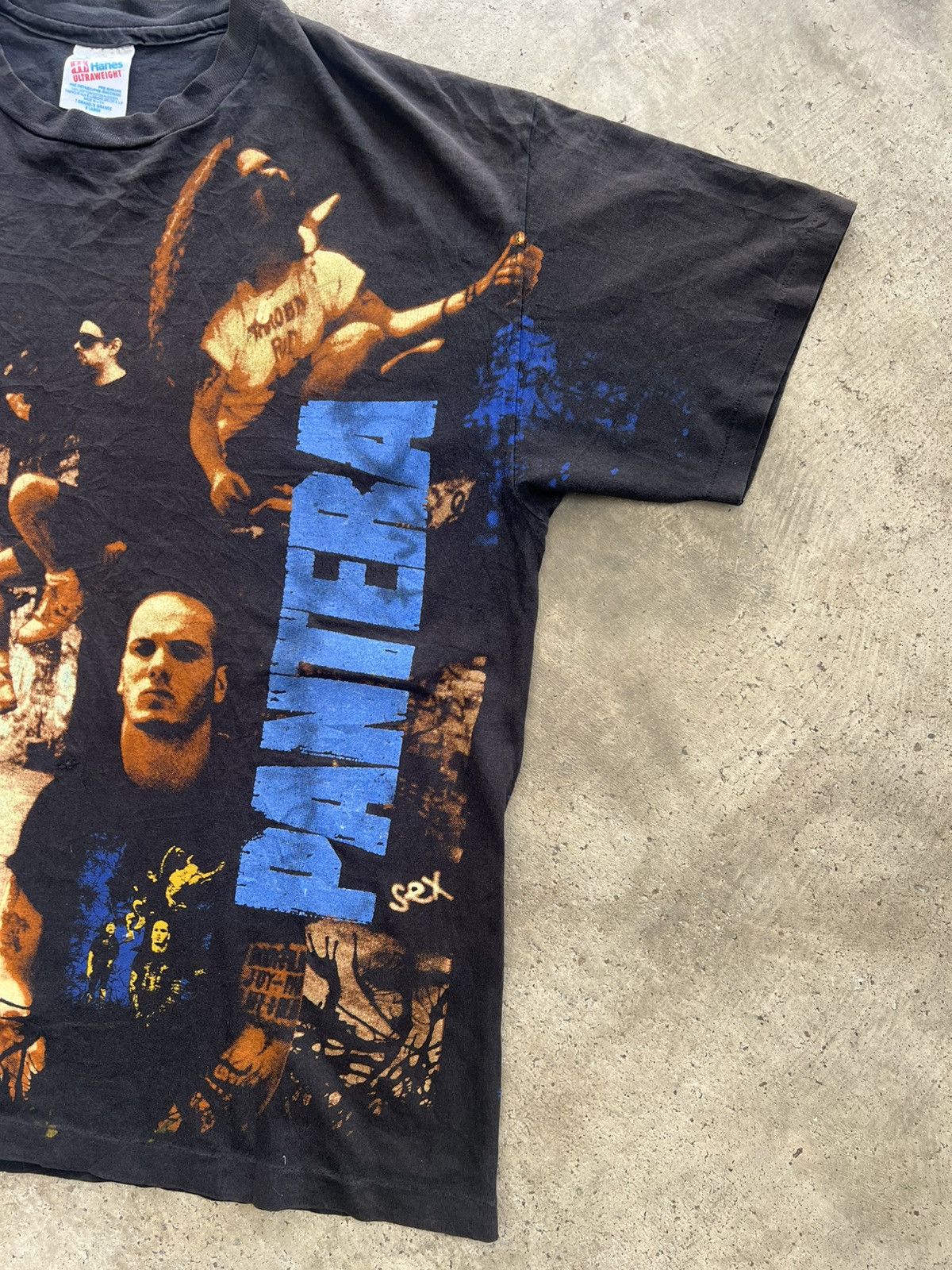 Band Tees Vintage 1993 Pantera All Over Print AOP Winterland Tee Size US XL / EU 56 / 4 - 4 Thumbnail