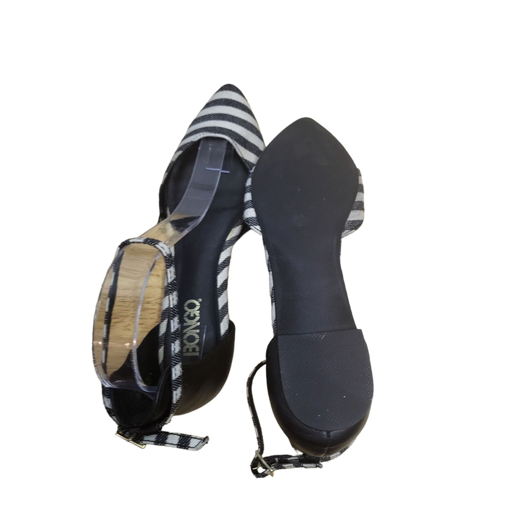 Vintage Bongo Striped Gladiator Shoes Women Sz 6 M Pointed Toe Boho Size US 6 / IT 36 - 4 Thumbnail