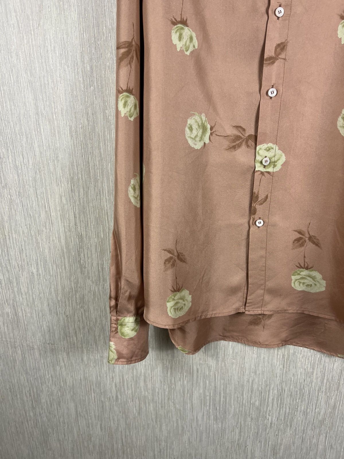 Marni Vintage Marni silk shirt full print white roses button up Size US M / EU 48-50 / 2 - 7 Thumbnail