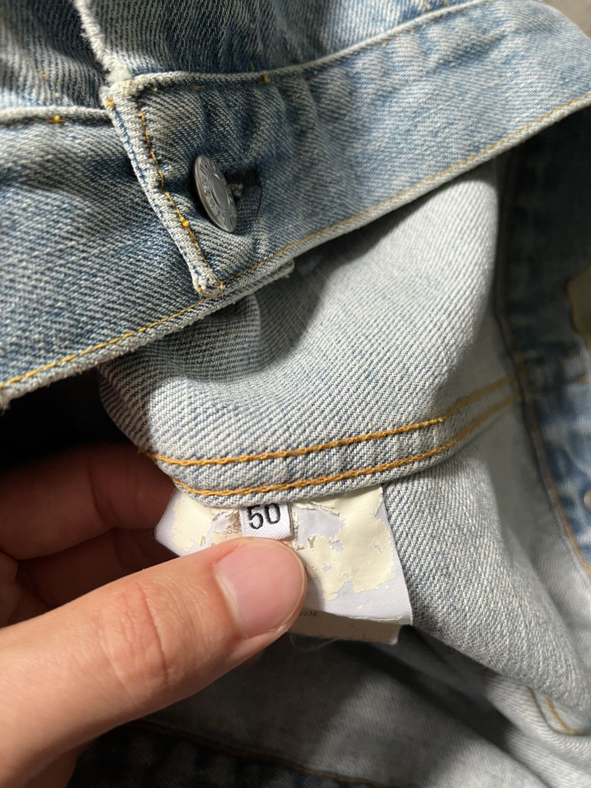 Helmut Lang Helmut Lang Vintage Clean Broken Denim 2 Pocket Jacket Size US M / EU 48-50 / 2 - 14 Thumbnail