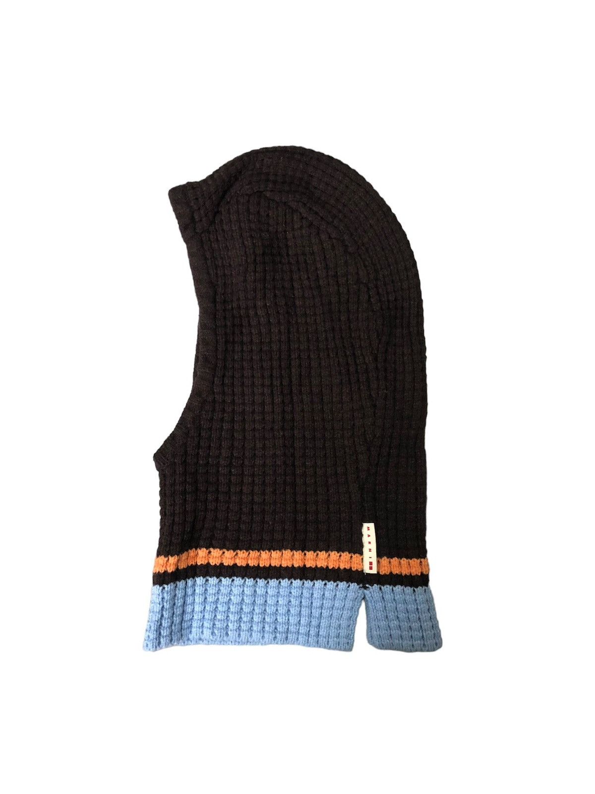 image of Italian Designers x Marni Uniqlo Popcorn Knit Blaclava Hats in Brown, Women's