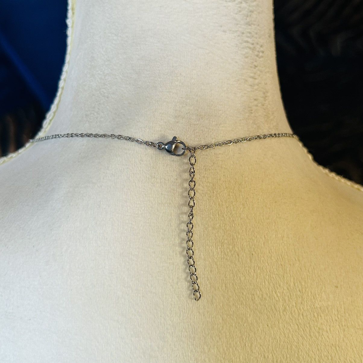 Handmade Handcrafted vintage paste stone pendant on chain necklace Size ONE SIZE - 4 Thumbnail