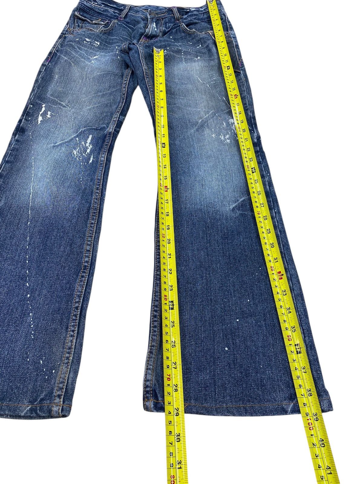 Japanese Brand Japanese Brand Splated Paint Style Bootcut Jeans Size US 29 - 8 Thumbnail