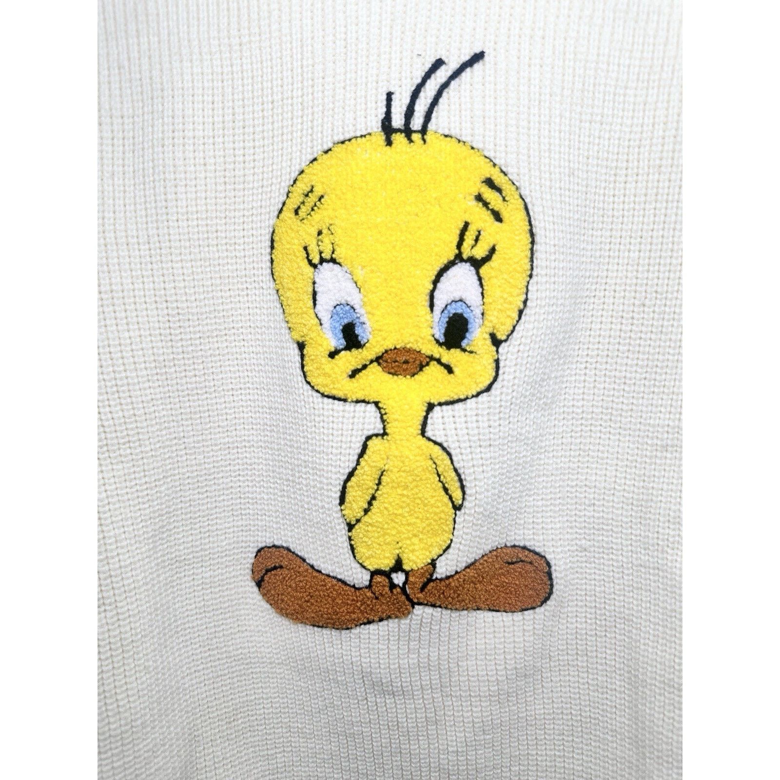 Vintage Vintage Looney Tunes Tweety Bird Knit Sweater Warner Bros Size S / US 4 / IT 40 - 2 Thumbnail