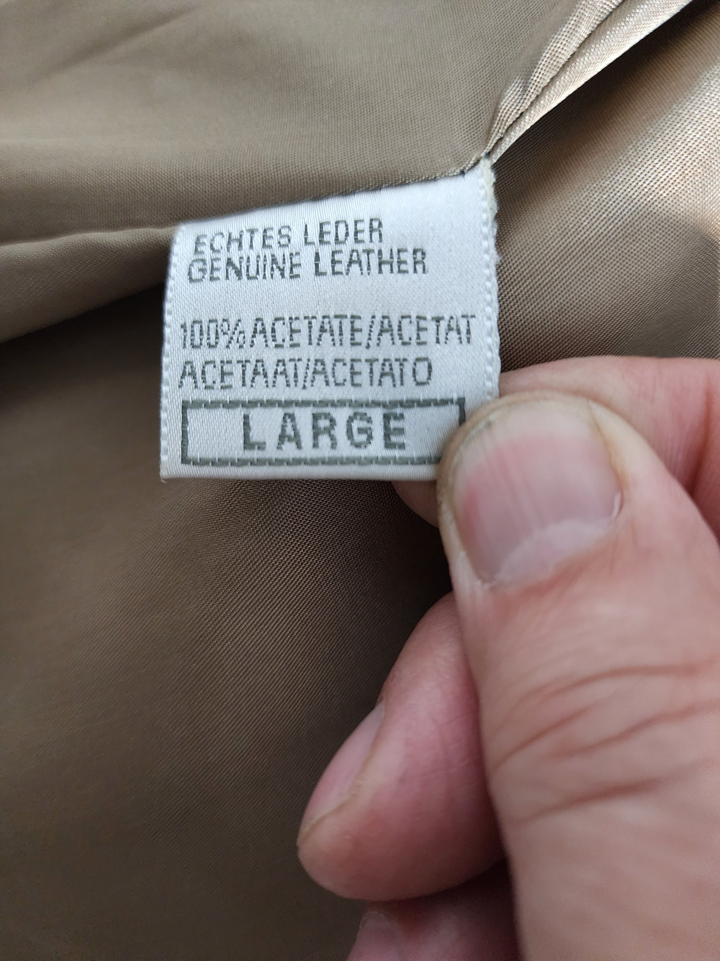 Other Brown Leather Jacket: Long Stylish Women's Coat Size M / US 6-8 / IT 42-44 - 8 Thumbnail