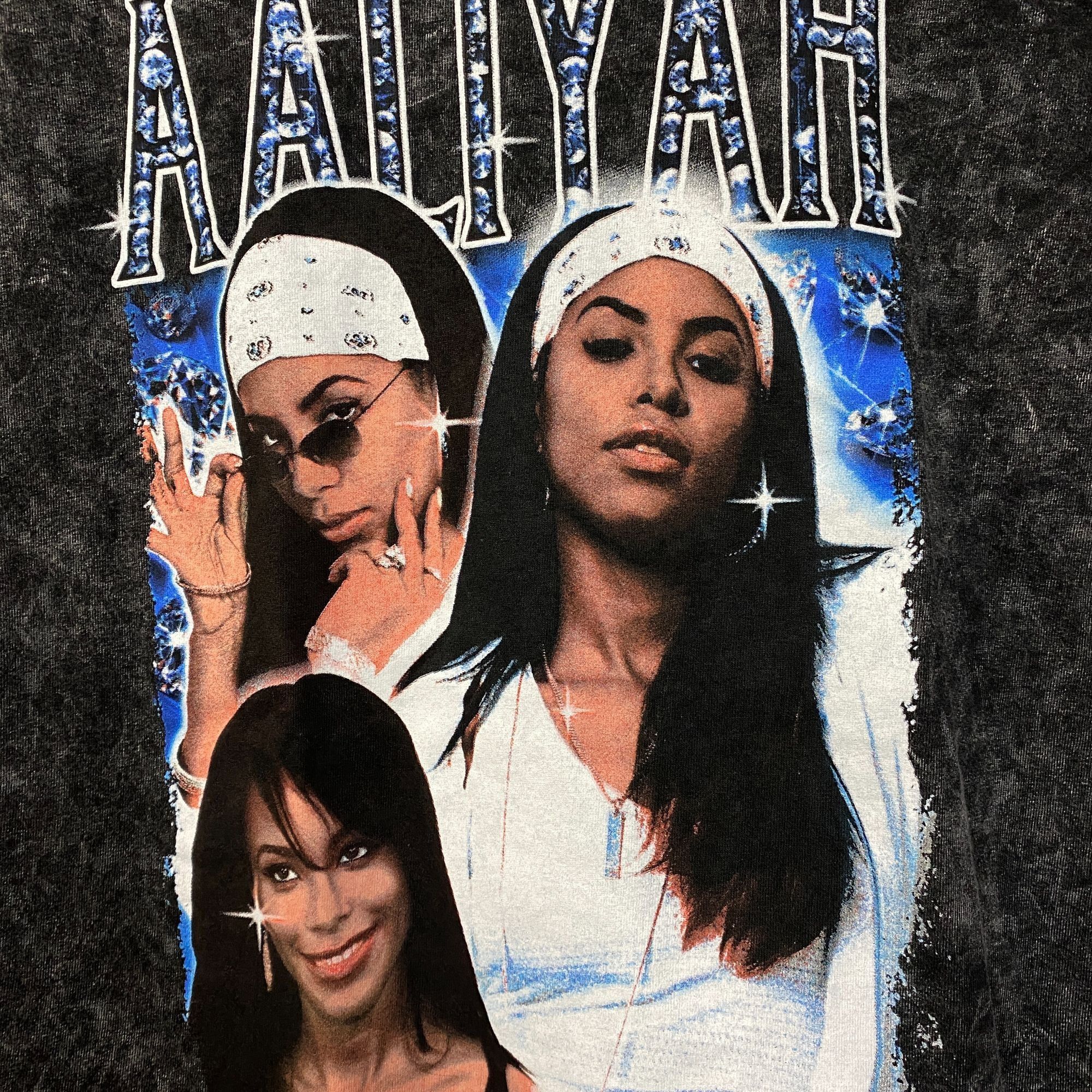 Rap Tees Aaliyah Princess Of RnB mineral Wash Tshirt size Large Size US L / EU 52-54 / 3 - 2 Thumbnail