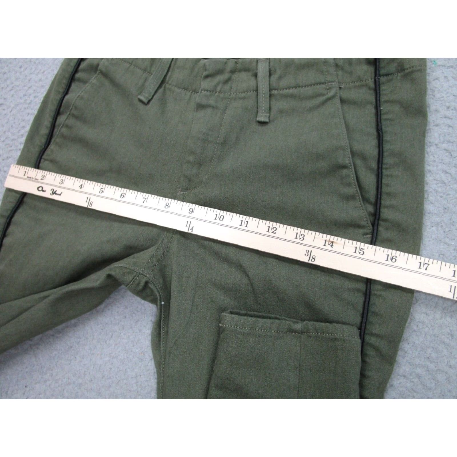 Rag & Bone Rag & Bone Pants Womens 25 Green Army Military Chino Skinny Mid-rise Military Theme Womens 25 Waist 28in Cotton Twill Regular Inseam 28in Size 42" / US 20 - 7 Thumbnail