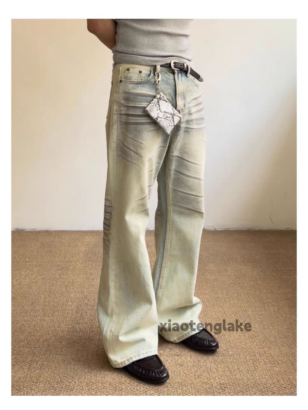 Jean zx junyawatanabe Prada style distressed rusty flared jeans Size US 32 / EU 48 - 3 Thumbnail