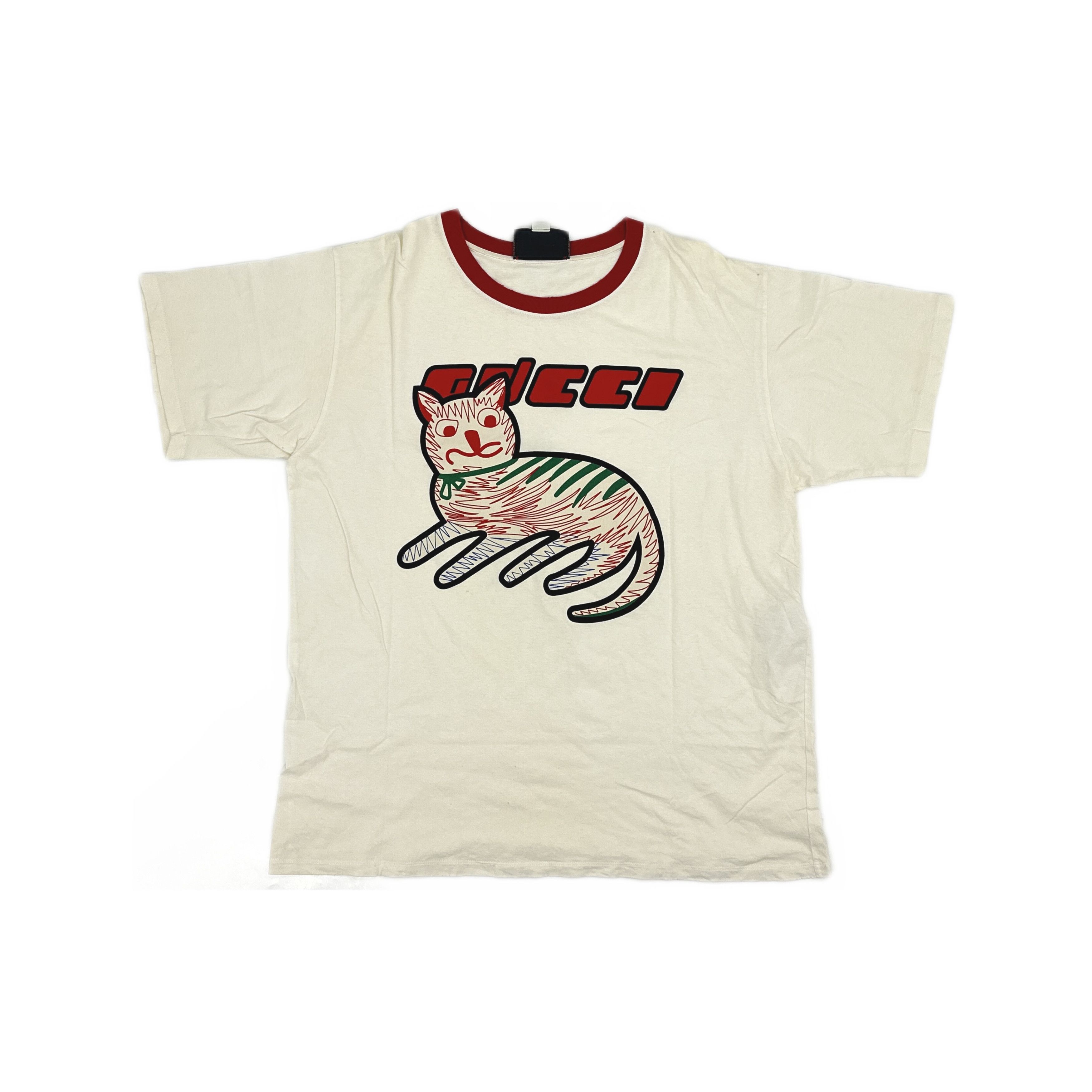 Gucci Gucci Cat Print T-Shirt Size L Size L / US 10 / IT 46 - 1 Thumbnail