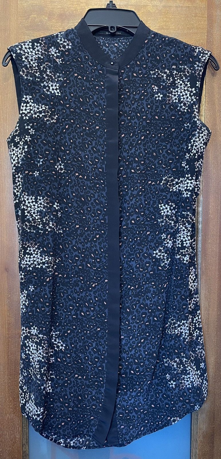 ALLSAINTS Luna Virgo Animal Print Floral Silk Mini Dress- 4