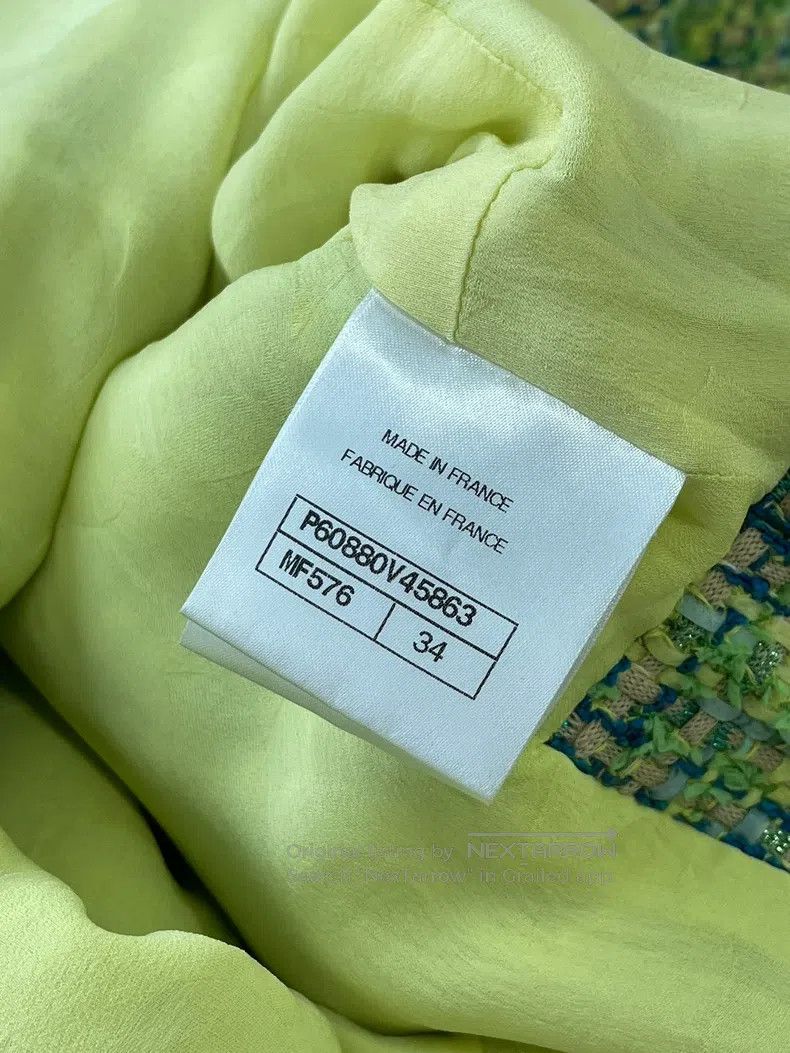 Chanel Chanel 19p avocado green woven green coat Size XXS / US 00 / IT 34 - 8 Thumbnail