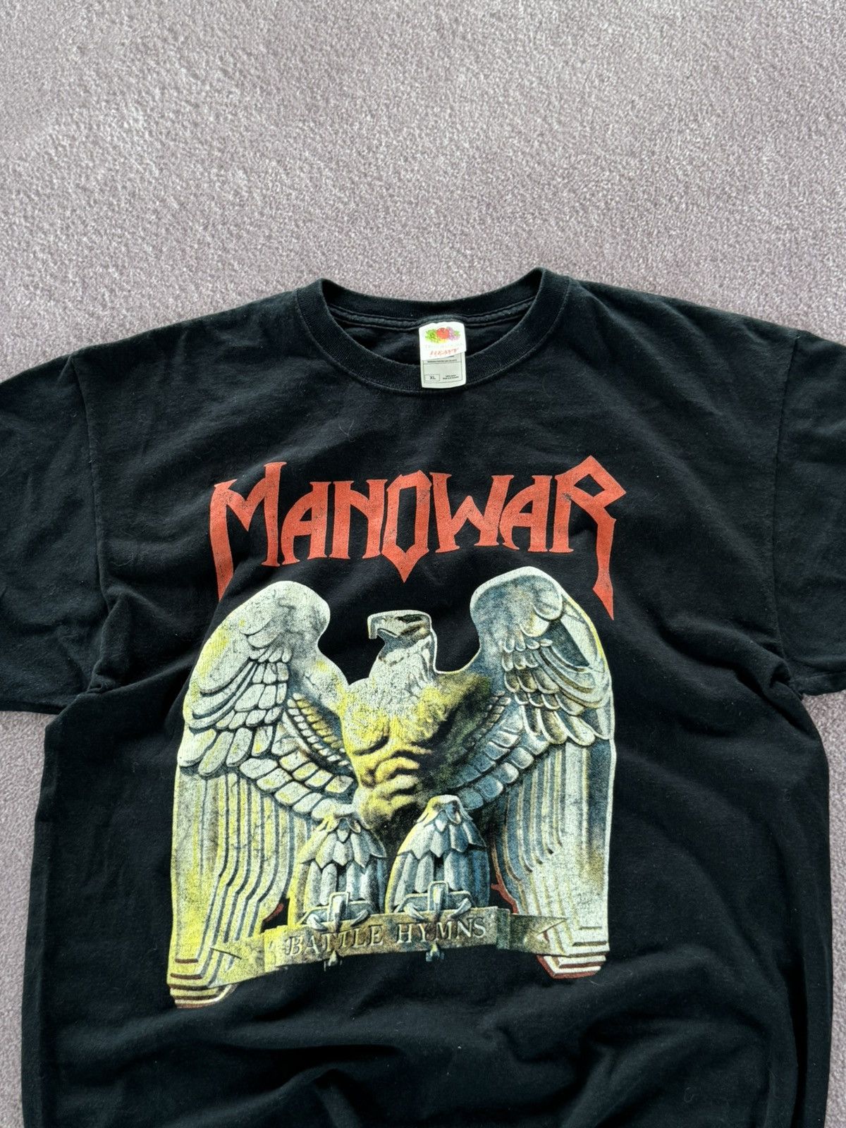 Band Tees Vintage 1990’s Manowar Punk Rock T-Shirt Size US XL / EU 56 / 4 - 2 Thumbnail