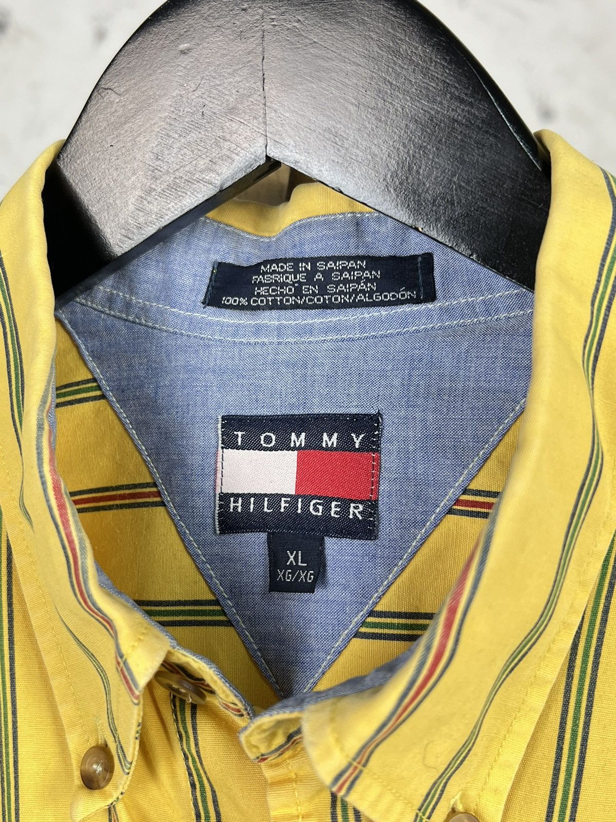 Tommy Hilfiger Vintage Tommy Hilfiger Striped Button Up Shirt Size XL Size US XL / EU 56 / 4 - 5 Thumbnail