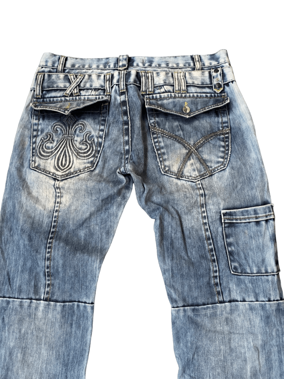 14th Addiction × If Six Was Nine Distressed Double Waist Multipocket Denim Size US 35 - 4 Thumbnail