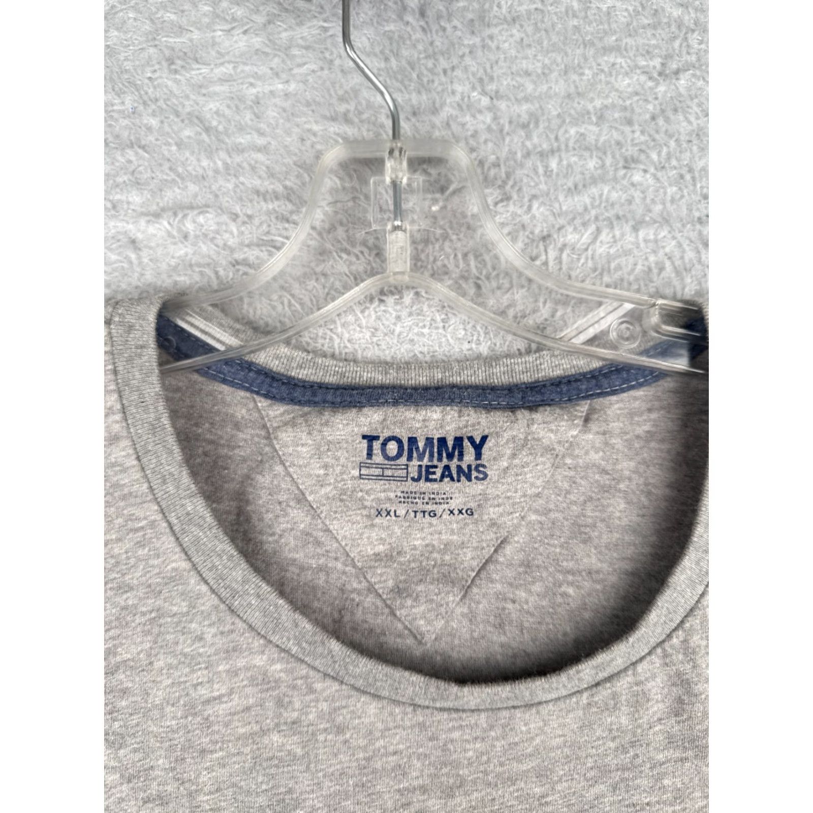 Tommy Hilfiger Tommy Hilfiger Shirt Men XL Gray Long Sleeve 100% Cotton Jersey Crew Neck Classic Size US XL / EU 56 / 4 - 7 Thumbnail