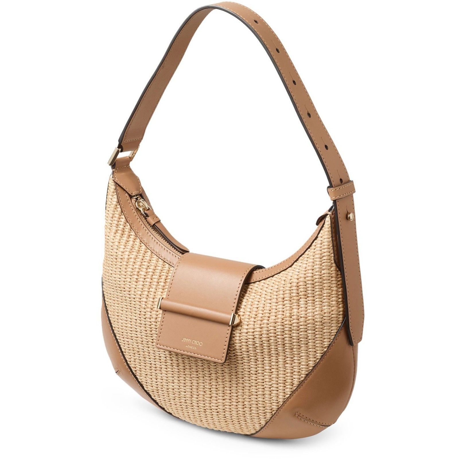 Jimmy Choo JIMMY CHOO Bar Hobo Natural/Toffee Shoulder Bag New Size ONE SIZE - 2 Thumbnail