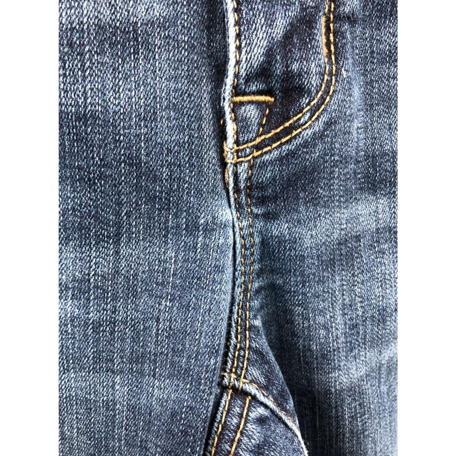 Vintage Maurices Jeans Skinny High Rise Regular XS Womens Dark Blue Denim 5-Pocket Logo Zipper Belt Loops Size 26" / US 2 / IT 38 - 6 Thumbnail
