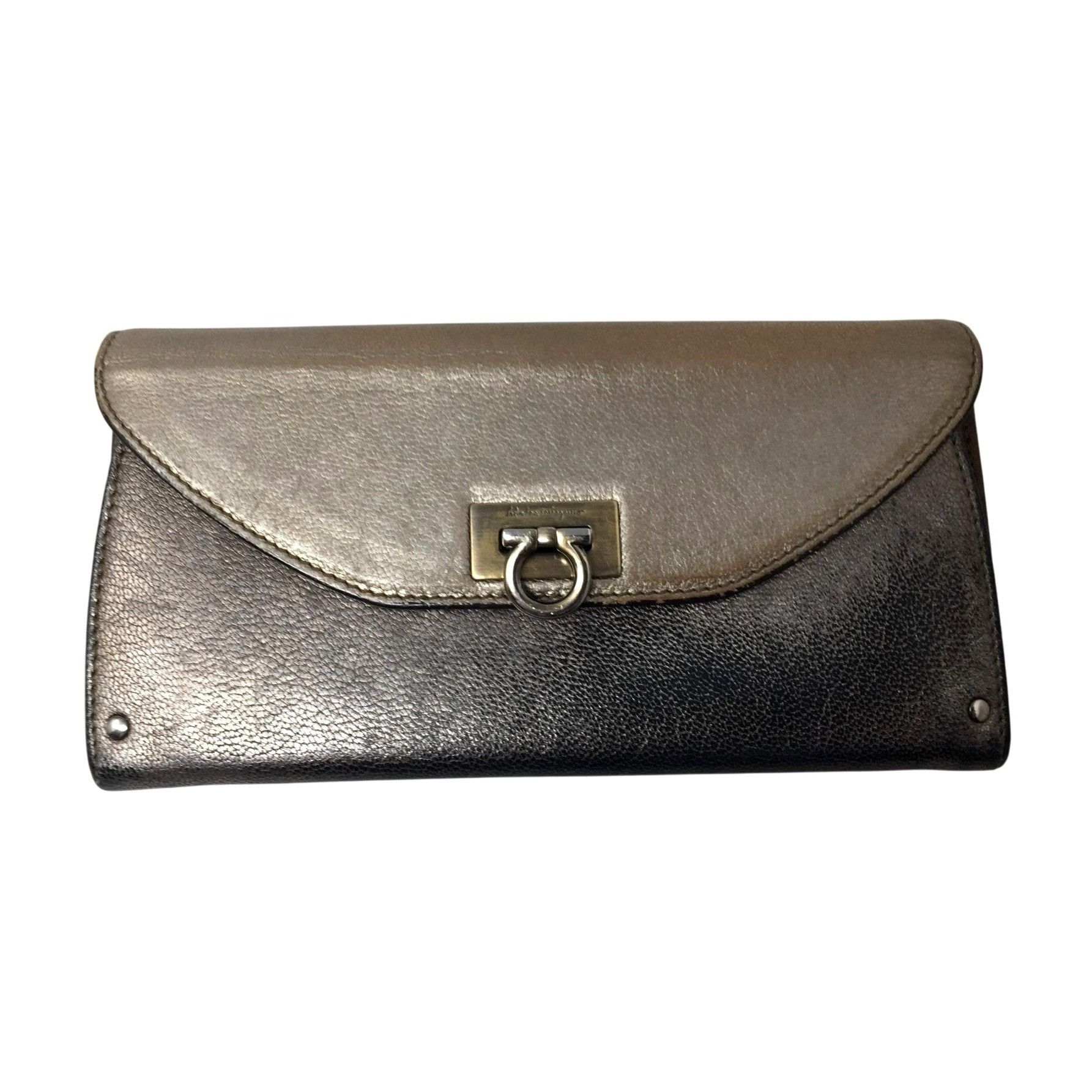 Salvatore Ferragamo Salvatore Ferragamo Metallic Tricolor Long Wallet with Dust Size ONE SIZE - 2 Thumbnail