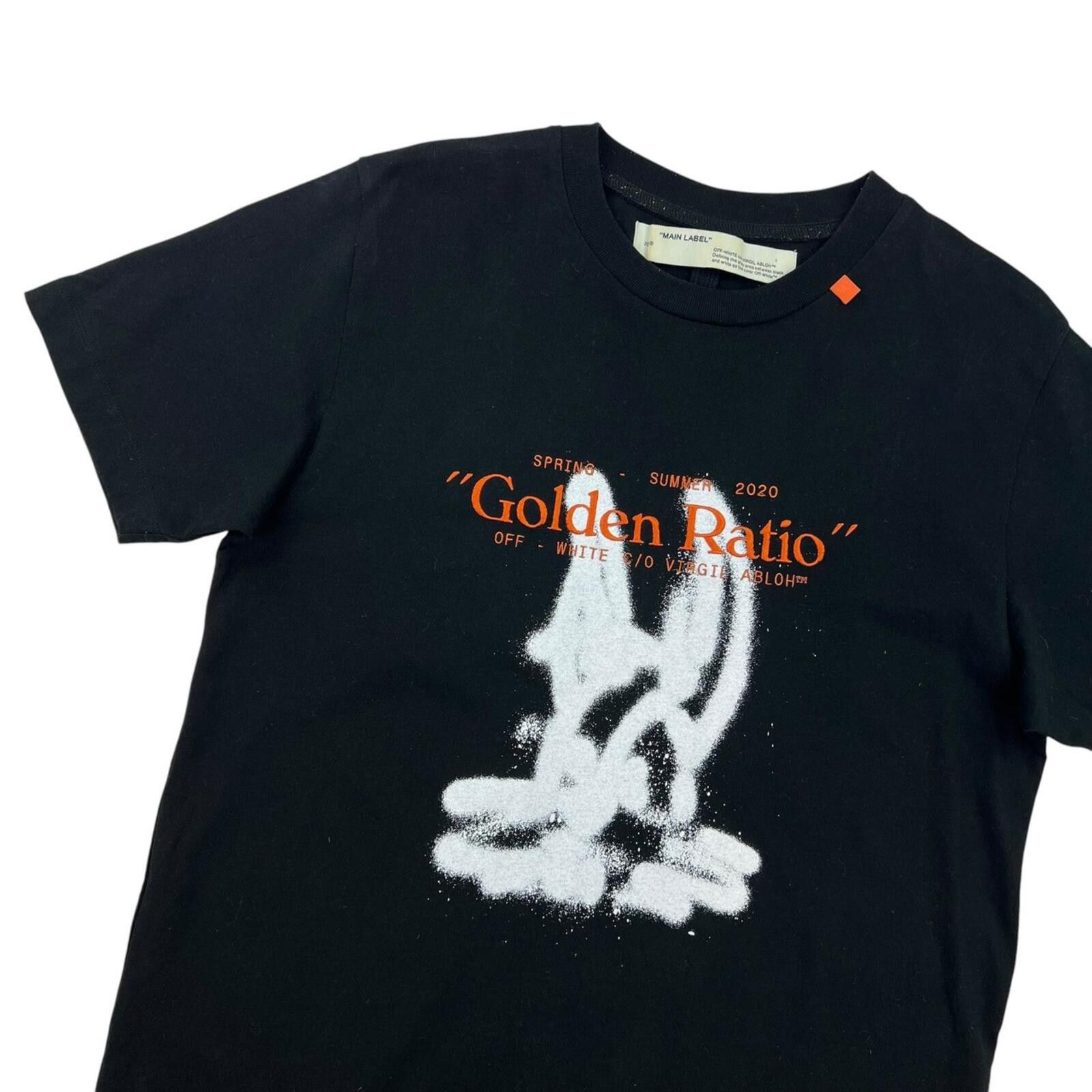 Off-White Off-White Golden Ratio Black T Shirt Size US M / EU 48-50 / 2 - 1 Thumbnail