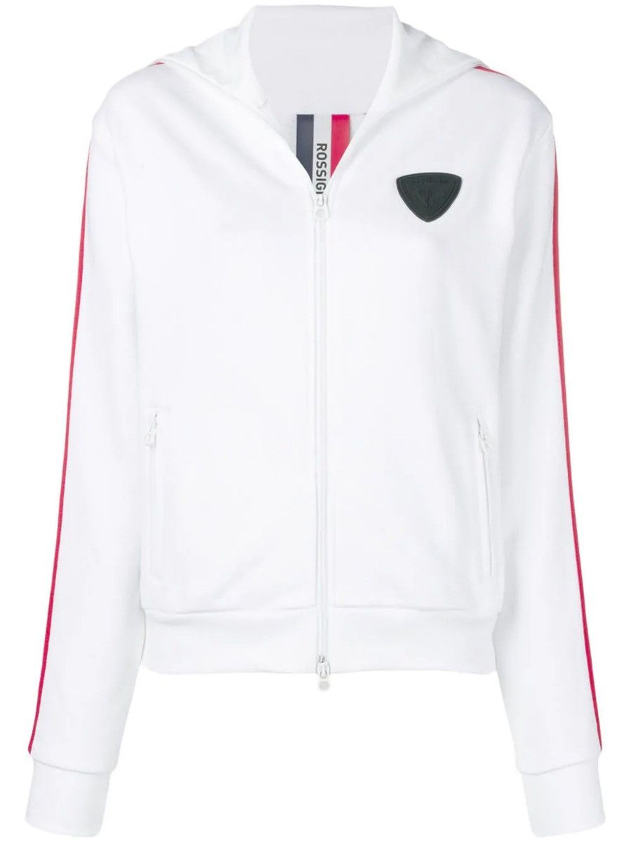 Rossignol 🇫🇷 Rossignol Roll Neck Track Jacket Tricolor Stripe Ski Rare Size XS / US 0-2 / IT 36-38 - 18 Thumbnail