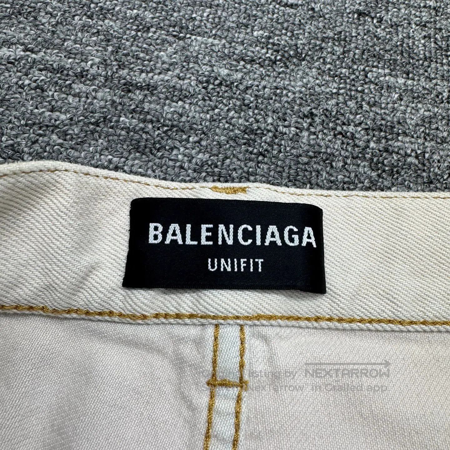 Balenciaga White Denim Pants Size 32. Size US 32 / EU 48 - 3 Thumbnail
