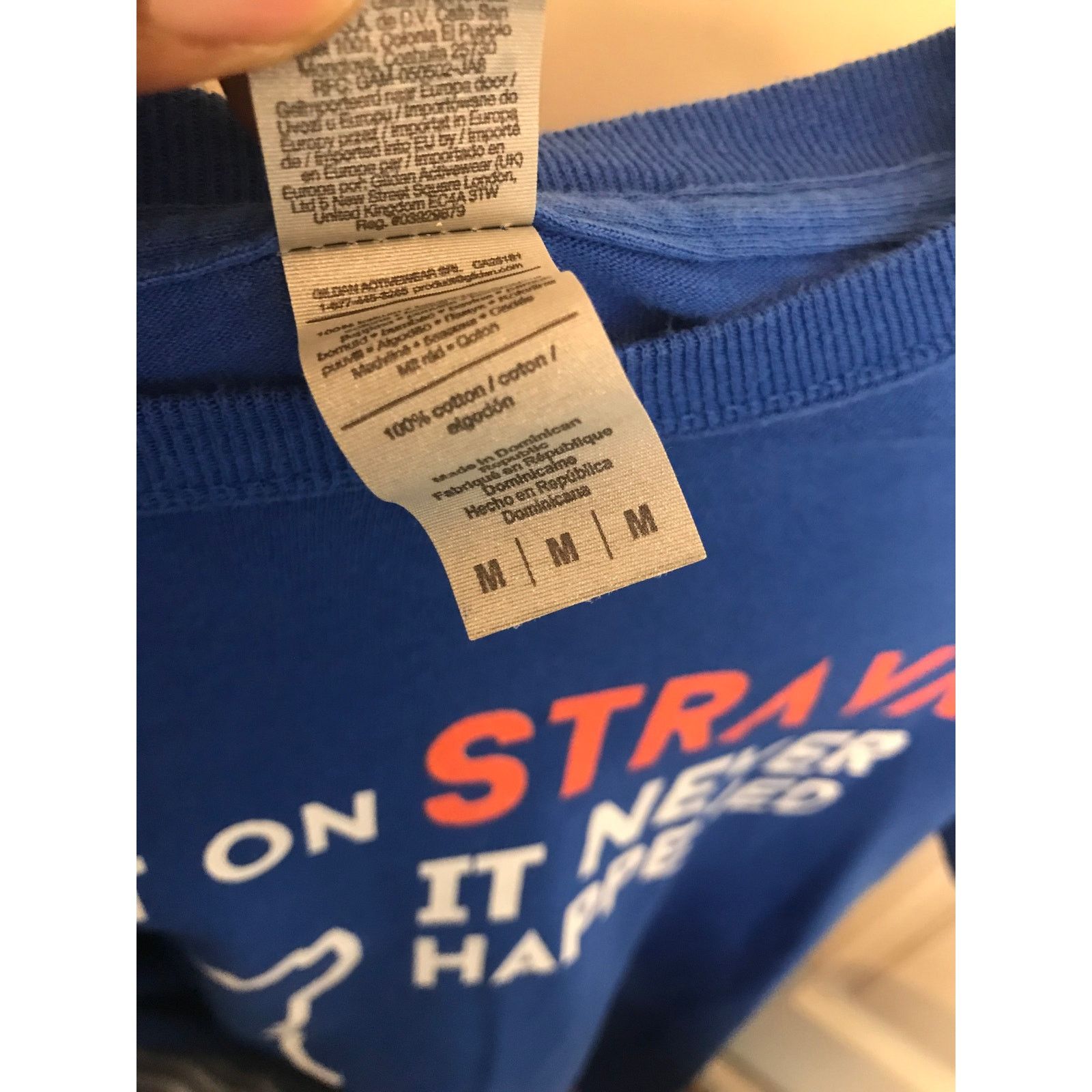 Gildan GILDAN HEAVY COTTON Logo T-Shirt Men's M blue Size US M / EU 48-50 / 2 - 5 Thumbnail