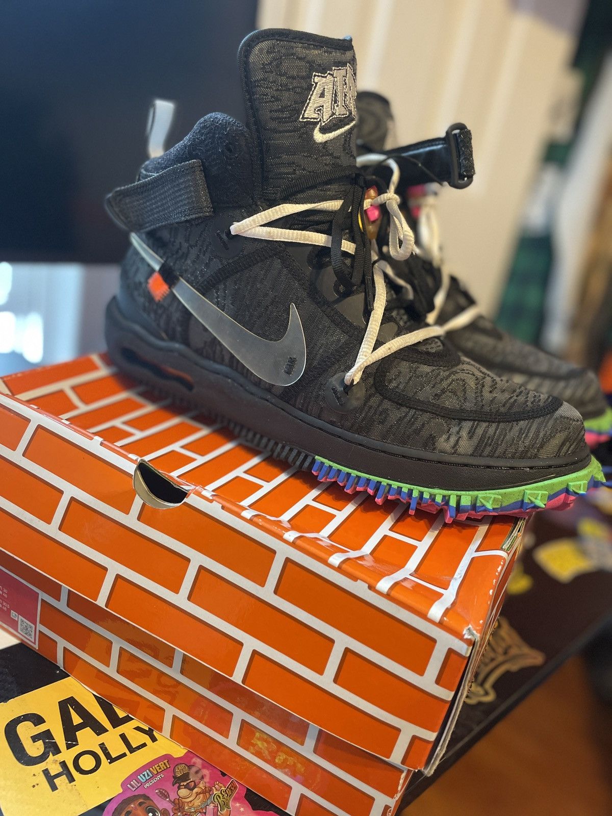 Nike × Virgil Abloh Black Virgil Abloh Nike AF1 Size US 12 / EU 45 - 2 Thumbnail