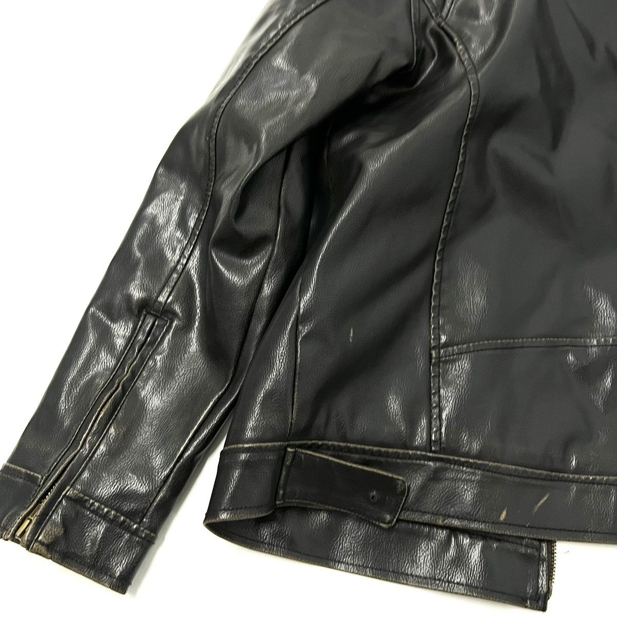 Guess Y2K Vintage Guess Faux Leather Sherpa Lined Jacket Men’s XXL Size US XXL / EU 58 / 5 - 13 Thumbnail