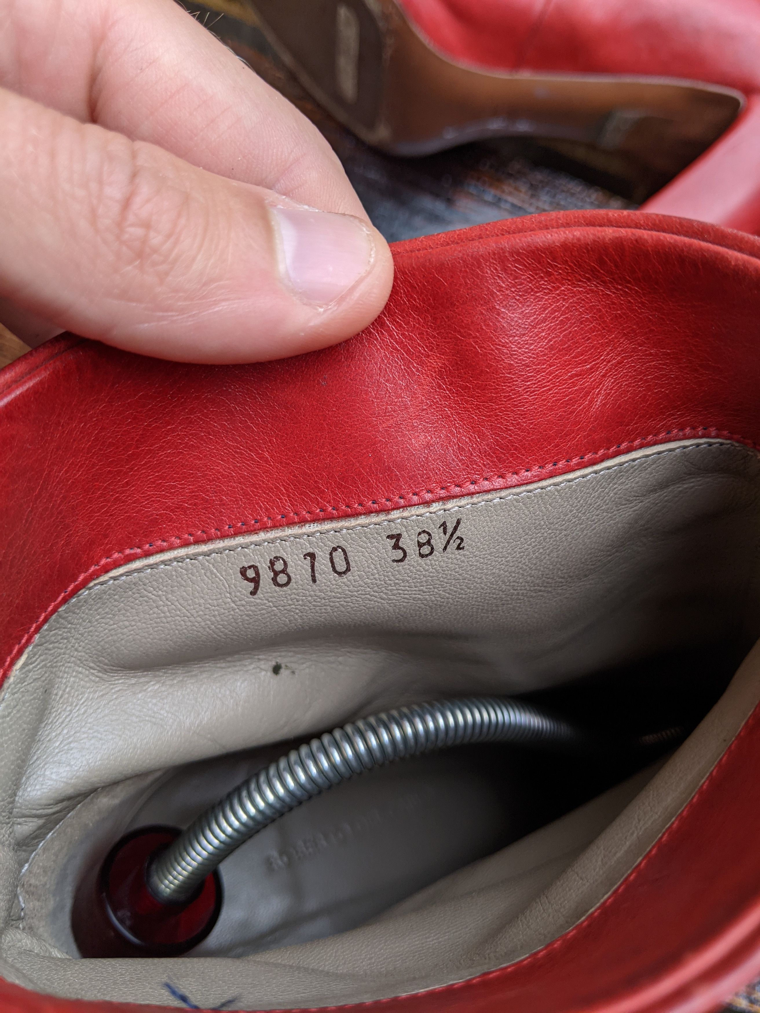 Genuine Leather × Vintage Roberto Del Carlo Red Leather Boots Size EU 38.5 US 7 Size US 8.5 / IT 38.5 - 8 Thumbnail