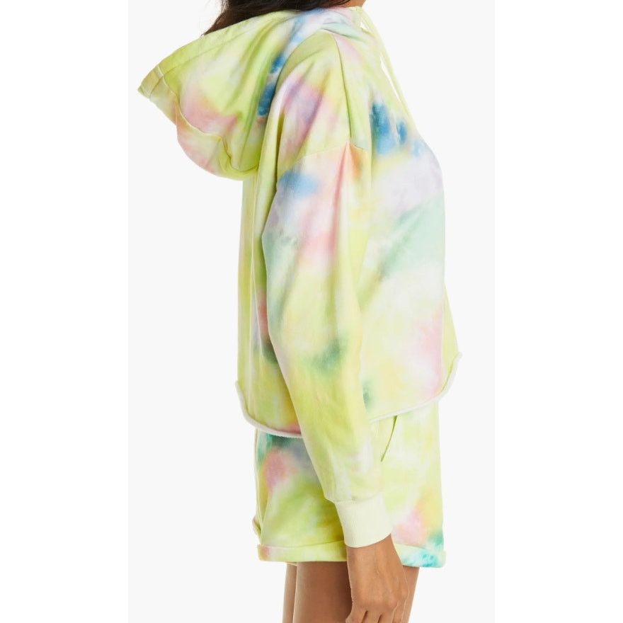 Alice + Olivia Alice + Olivia Tie Dye Funnel Neck Crop Hoodie Beachside Size L / US 10 / IT 46 - 11 Thumbnail