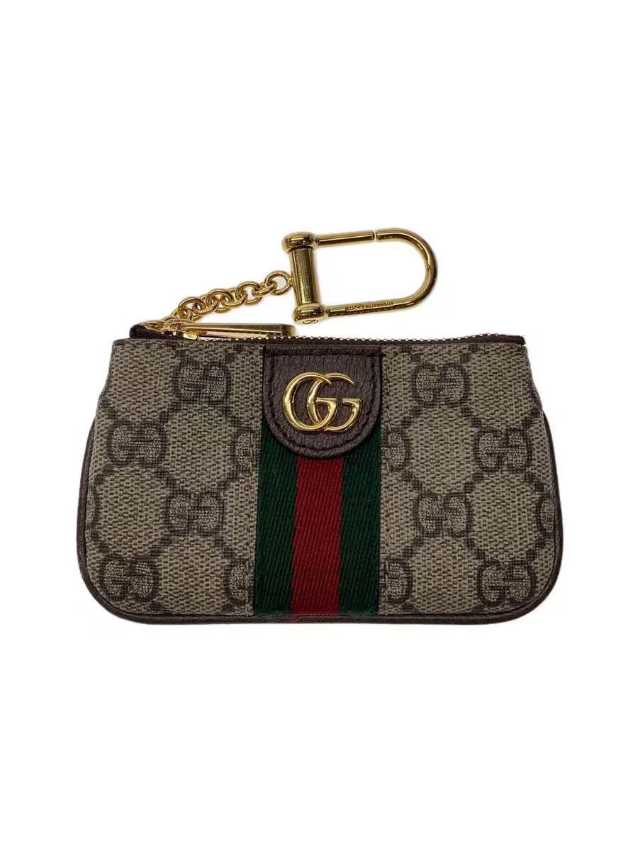 Gucci Gucci GG Monogram Ophidia Supreme Web Key Case Beige Size ONE SIZE - 1 Thumbnail