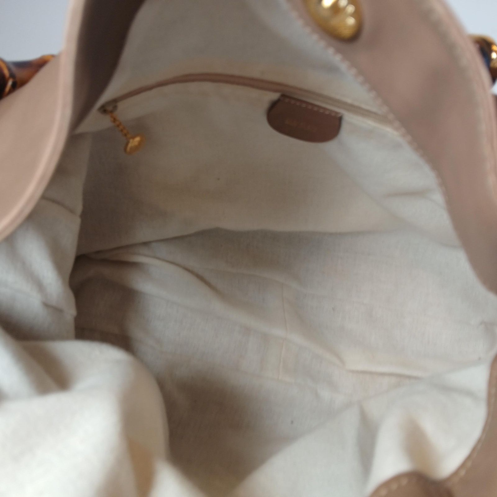 Gucci GUCCI Bamboo Shoulder/Hand Bag Leather Brown Gold Size ONE SIZE - 10 Thumbnail