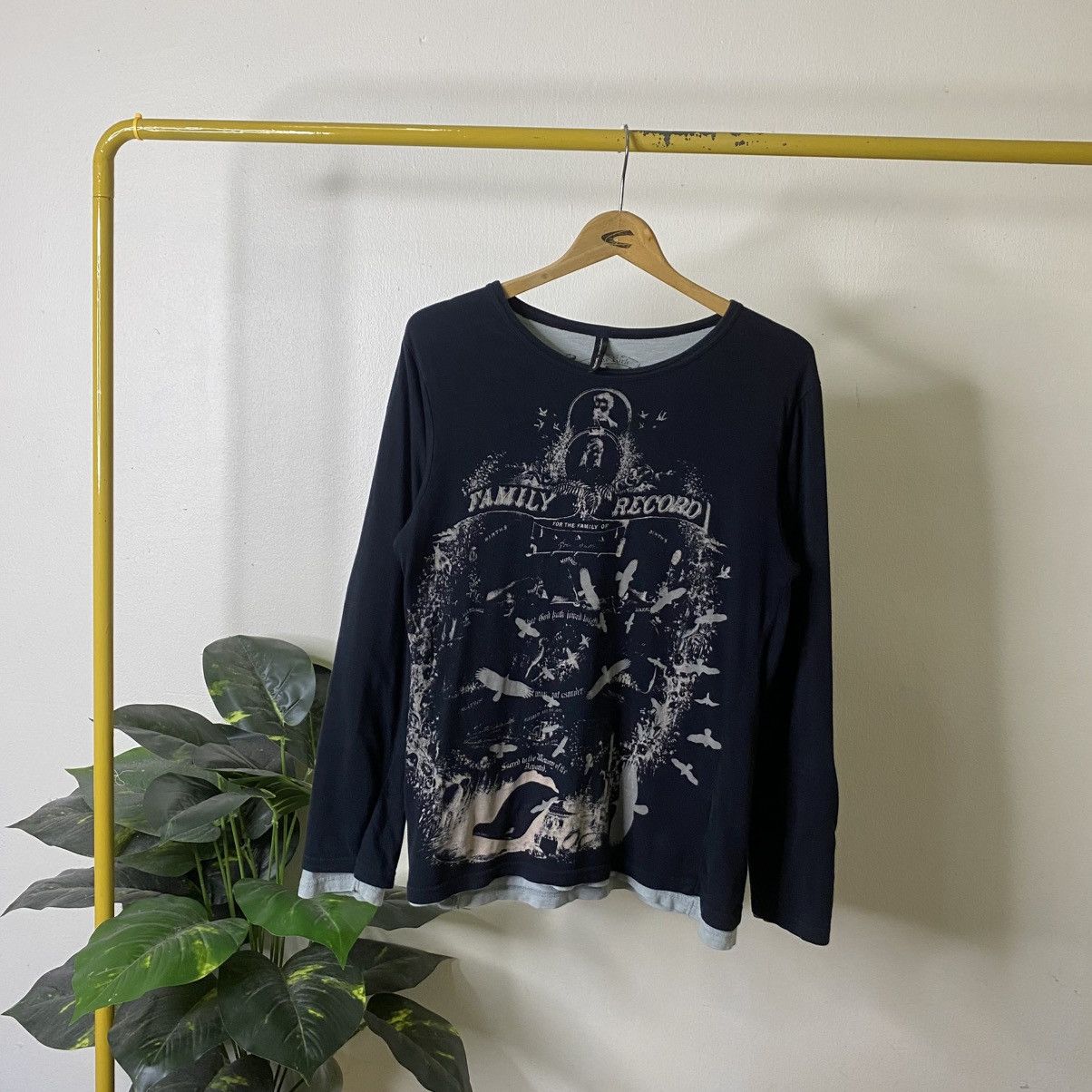 LGB if if six wasnineダメージ加工 黒 長袖 トップス LGB if if six