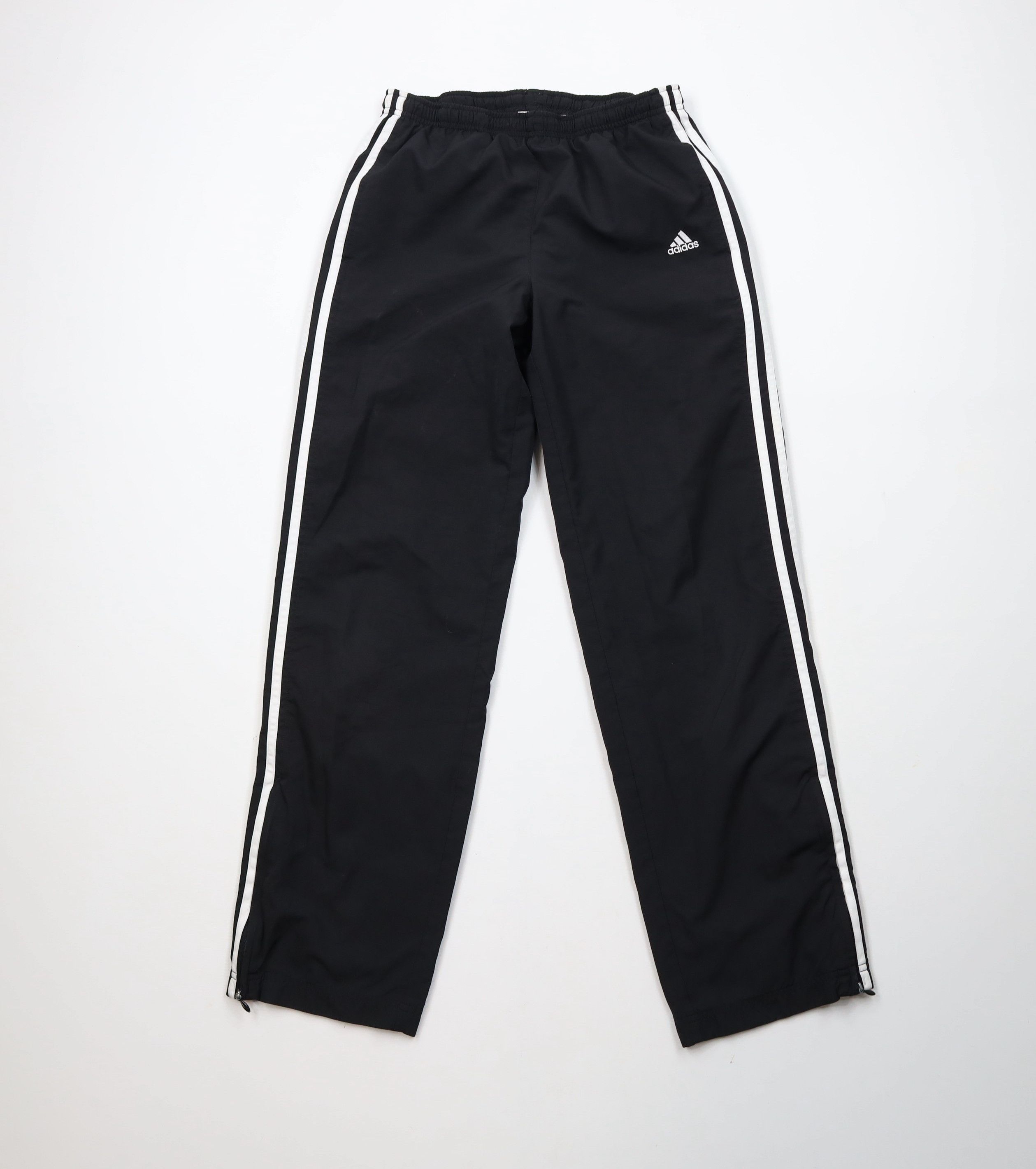 Adidas × Vintage Vintage Adidas Spell Out Striped Lined Windbreaker Pants Size 26" / US 2 / IT 38 - 1 Thumbnail