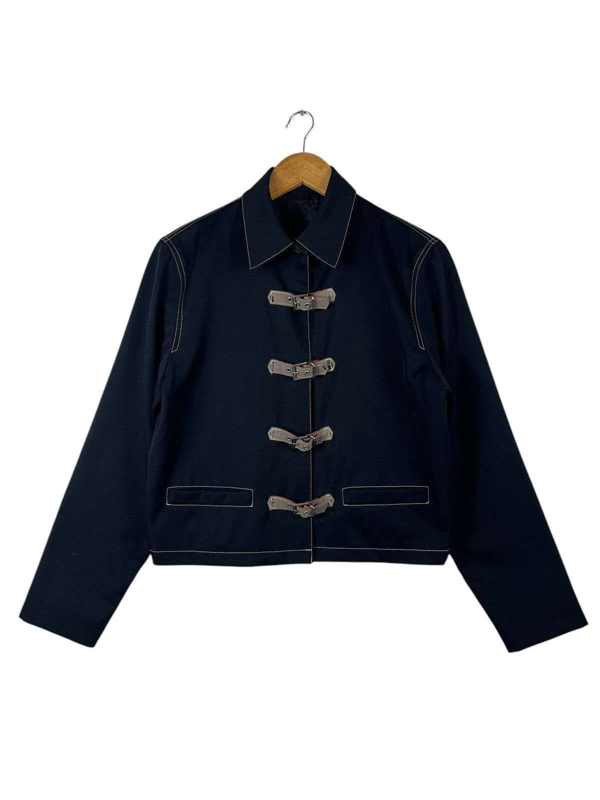 Jean Paul Gaultier 💥 Jean Paul Gaultier Junior Belted Cropped Jacket Size US S / EU 44-46 / 1 - 8 Thumbnail