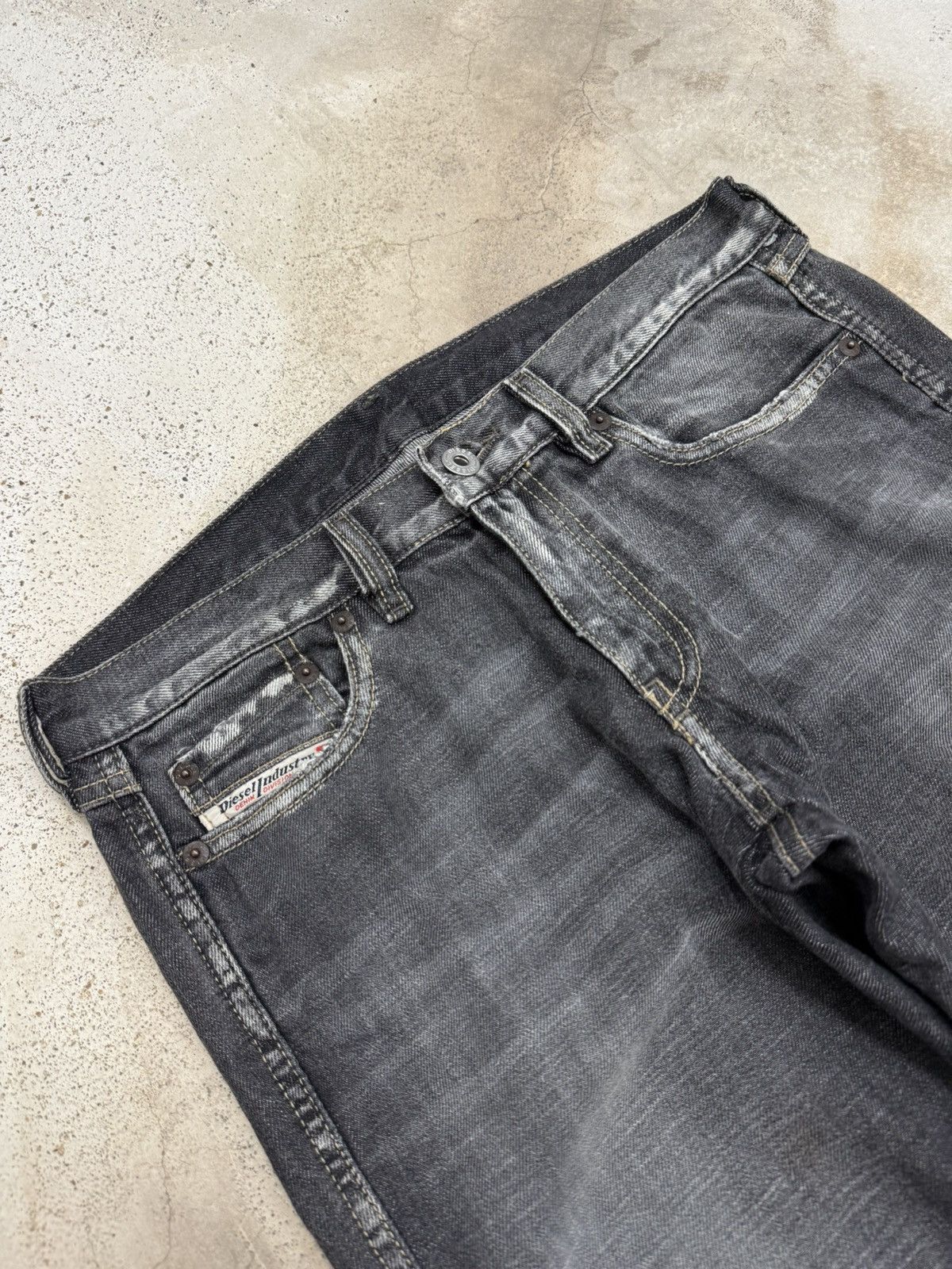 Diesel Vintage Flare Diesel Industry Distressed Unisex Denim Pants Size US 28 / EU 44 - 5 Thumbnail
