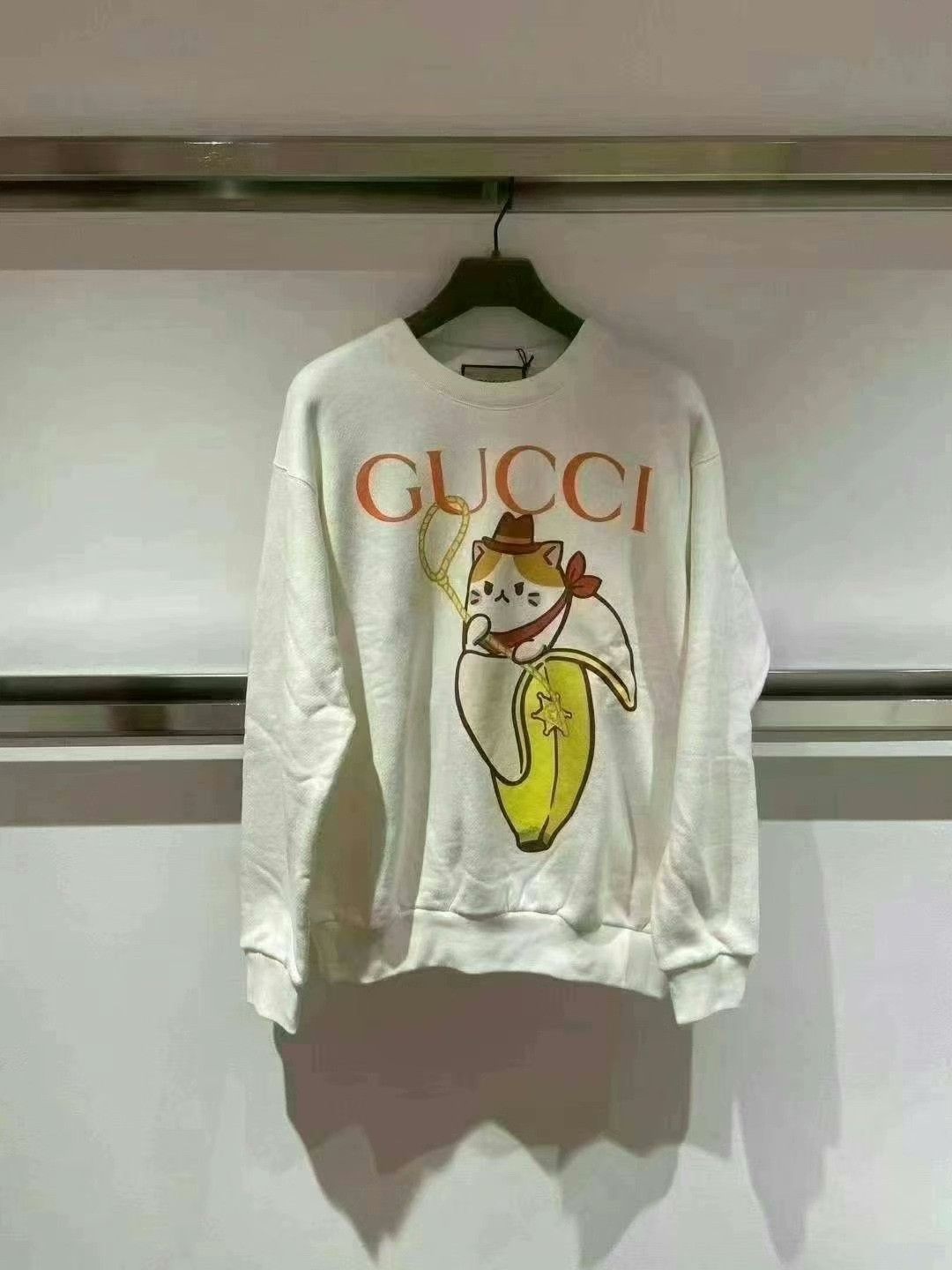 Gucci Gucci Banana Print Sweatshirt Size US XL / EU 56 / 4 - 1 Thumbnail