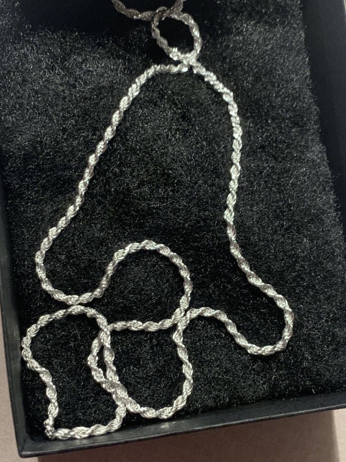 Jewelry *RARE* New Italian .925 Sterling Silver Rope Chain Necklace Size ONE SIZE - 1 Thumbnail
