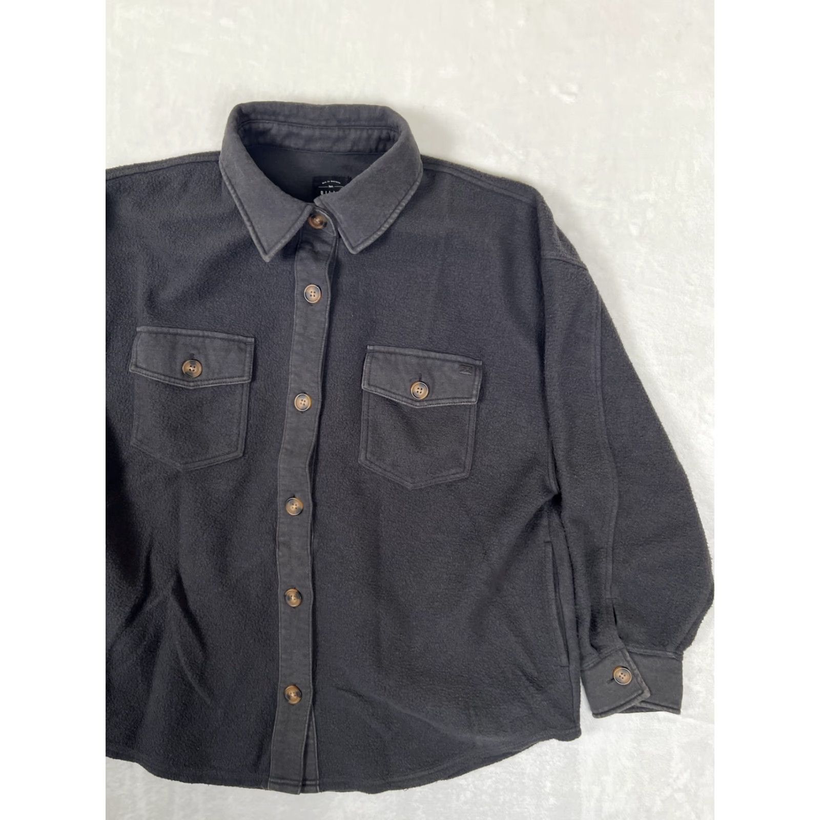 Billabong VINTAGE Billabong Jacket Mens M Gray Fleece Shacket Button Front Shacket Shirt Jacket Casual Travel 90s? Size US M / EU 48-50 / 2 - 3 Thumbnail