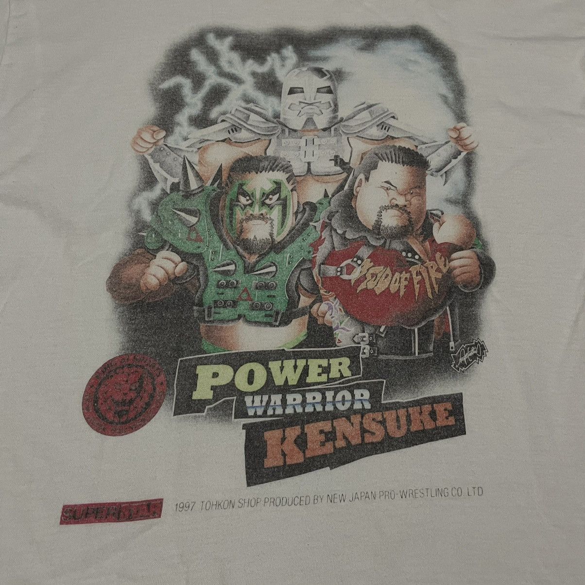 Vintage Vintage Power warrior kensuke t-shirt Size US L / EU 52-54 / 3 - 2 Thumbnail