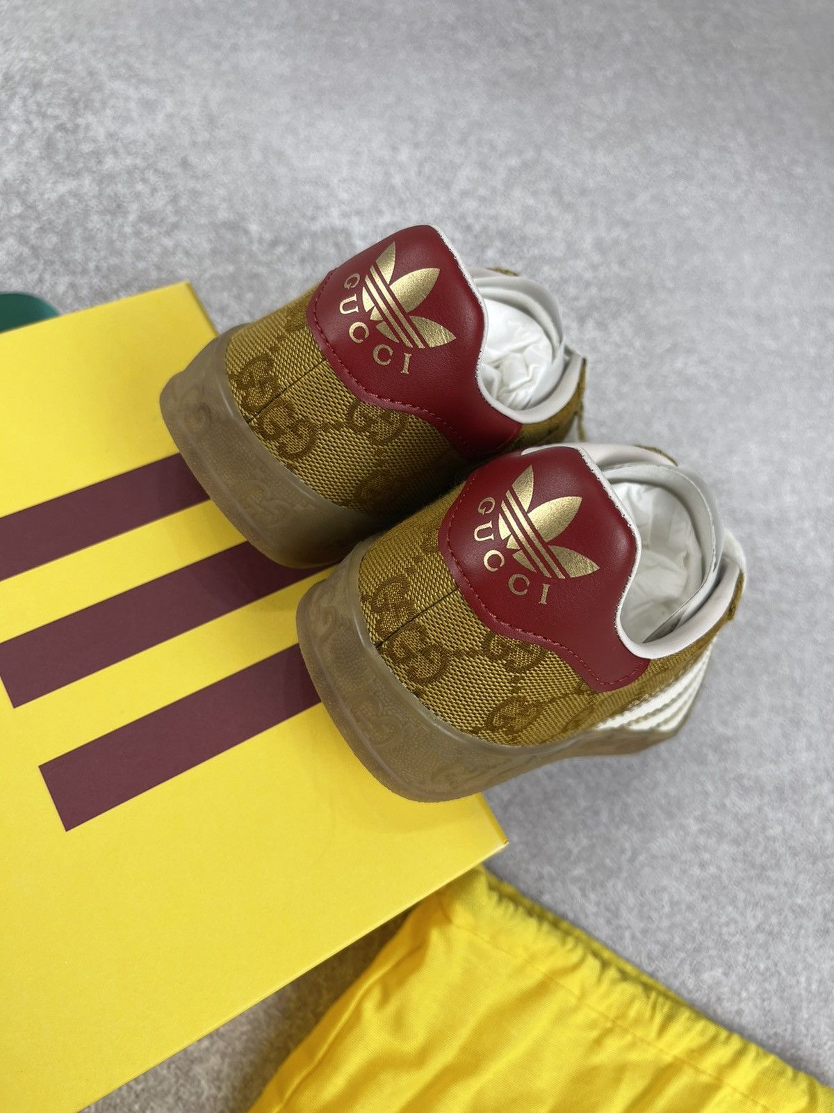 Gucci Adidas × Gucci Gazelle GG Monogram Sneakers Size 34 2/3 Size US 4 / IT 34 - 5 Thumbnail