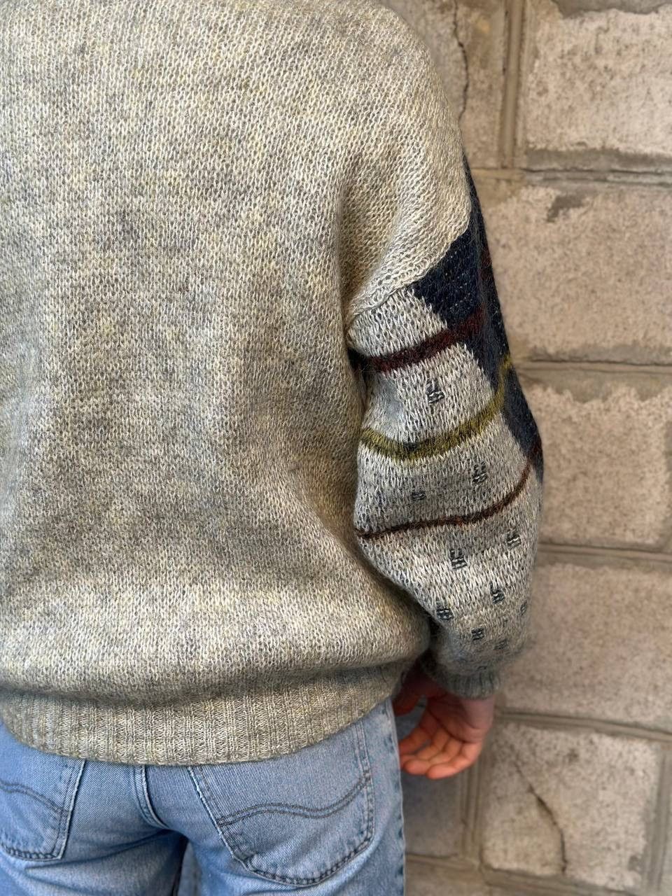 Aran Isles Knitwear Vintage Pattern Knit Sweater Abstract Coogi Style 90s Retro Size US L / EU 52-54 / 3 - 7 Thumbnail