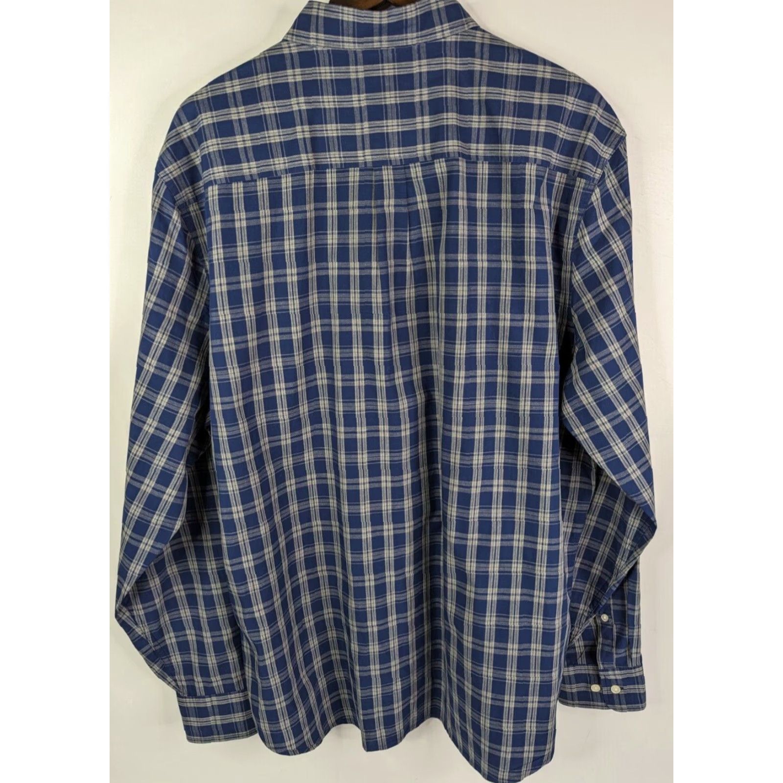 Lucky Brand Lucky Brand Blue Plaid Slim Fit Long Sleeve Button Down Shirt Men's 2XL Cotton Size US XXL / EU 58 / 5 - 5 Thumbnail