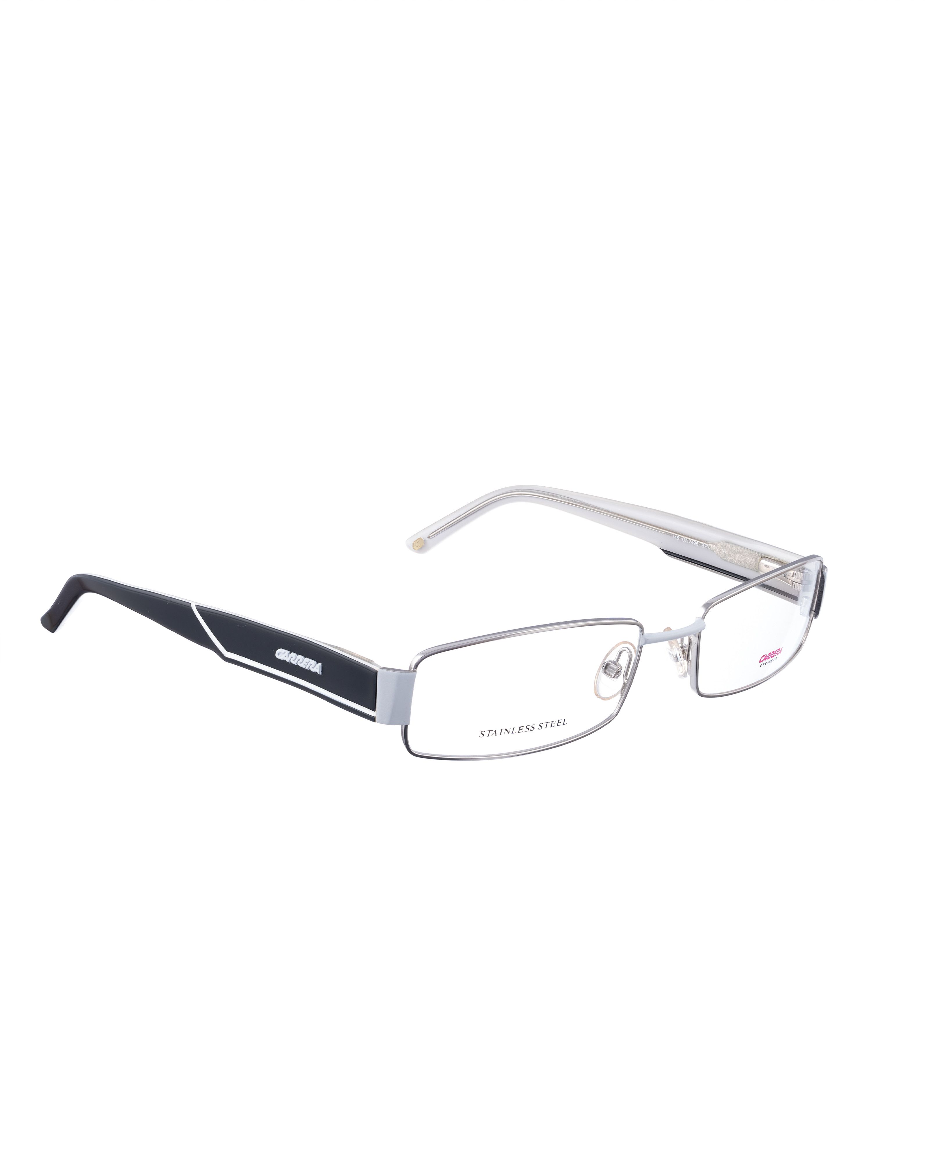 Carrera Carrera 90s Silver Glasses with Black & White Temples Size ONE SIZE - 1 Thumbnail