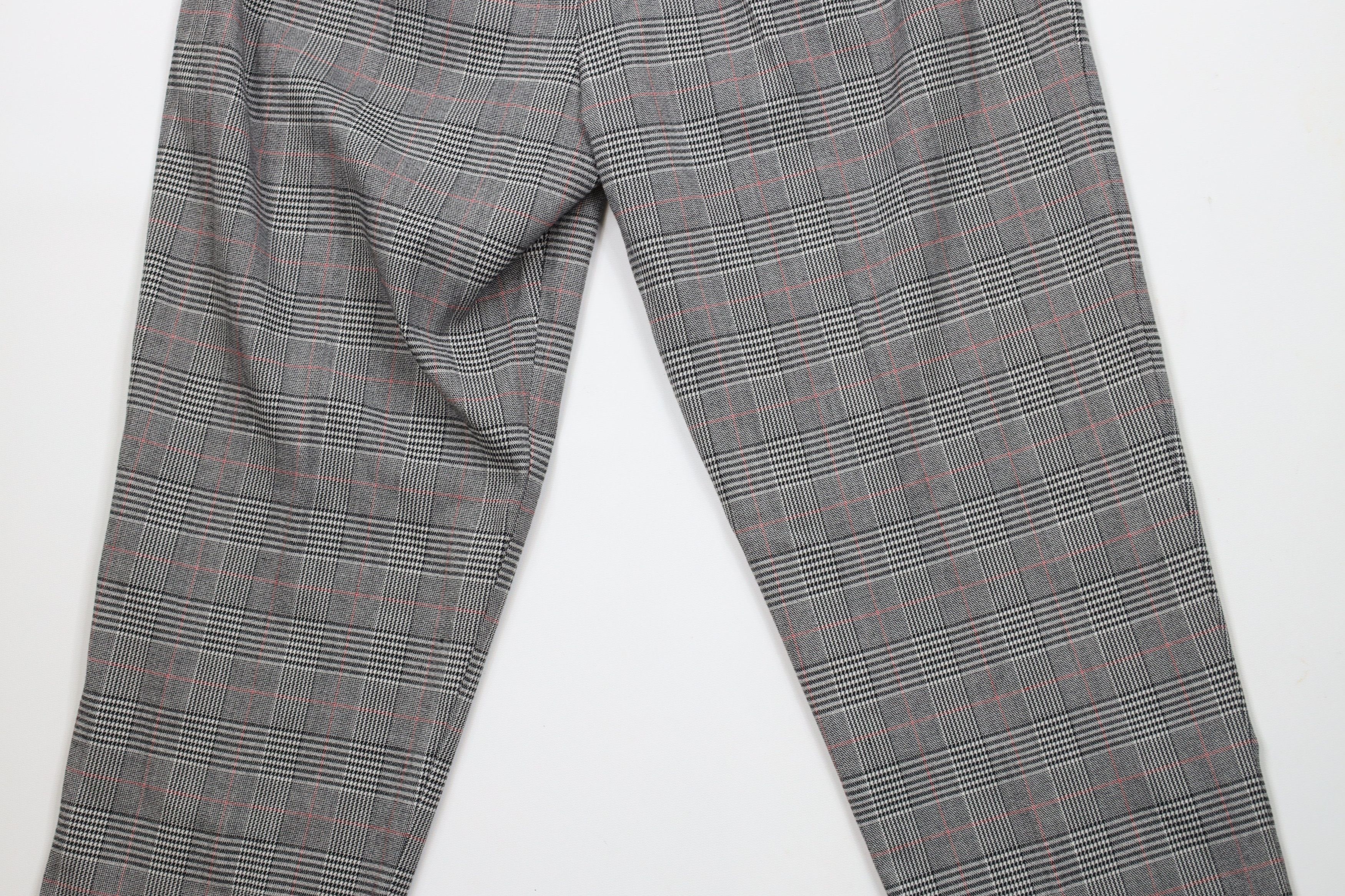 Vintage Vintage 90s Streetwear Tapered Leg Flannel Pants Houndstooth Size 38" / US 16 / IT 52 - 10 Thumbnail