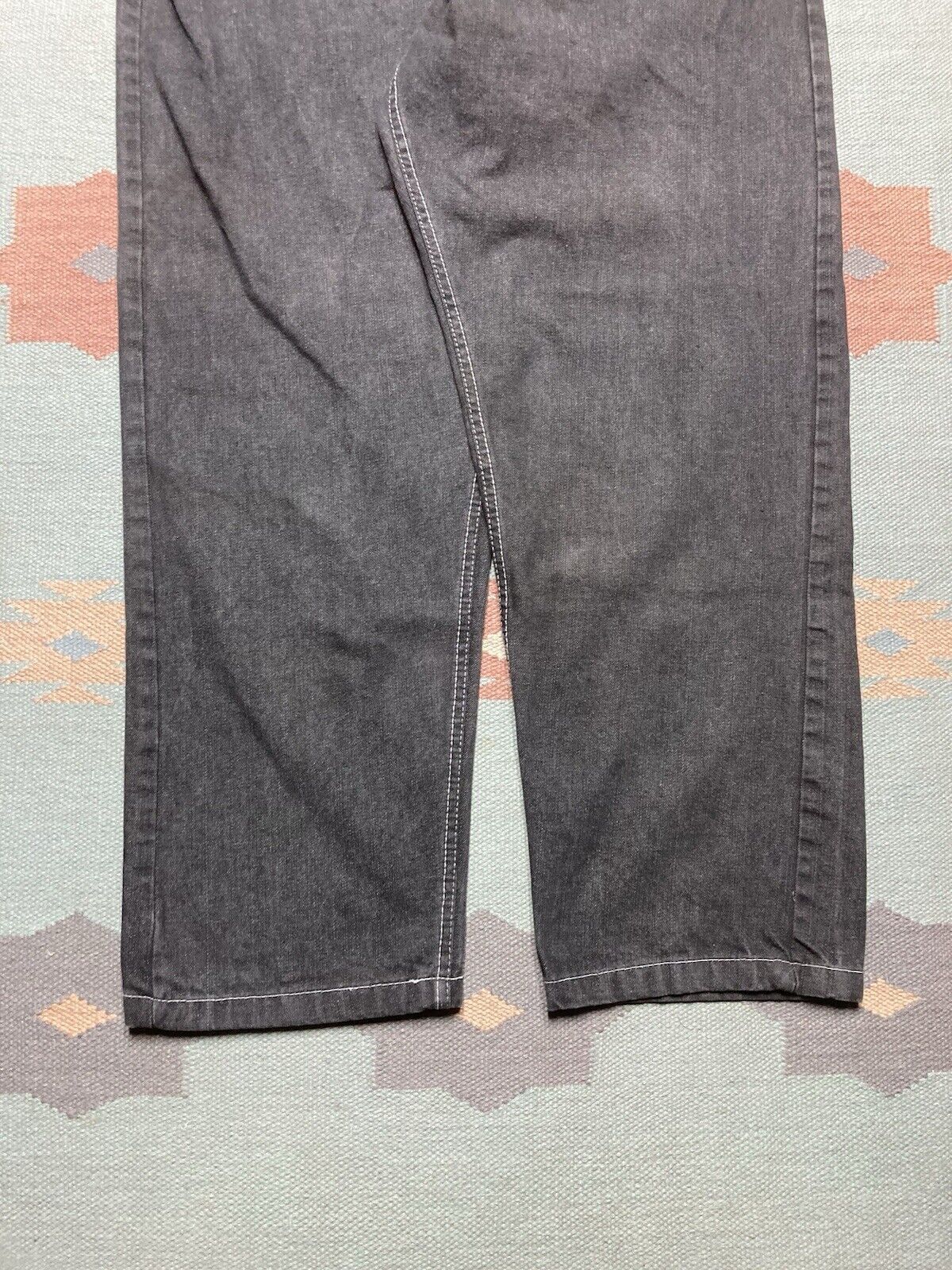 JNCO × Vintage VTG y2k baggy jeans black plaid checkered wide skater 40x31 Size US 40 / EU 56 - 5 Thumbnail