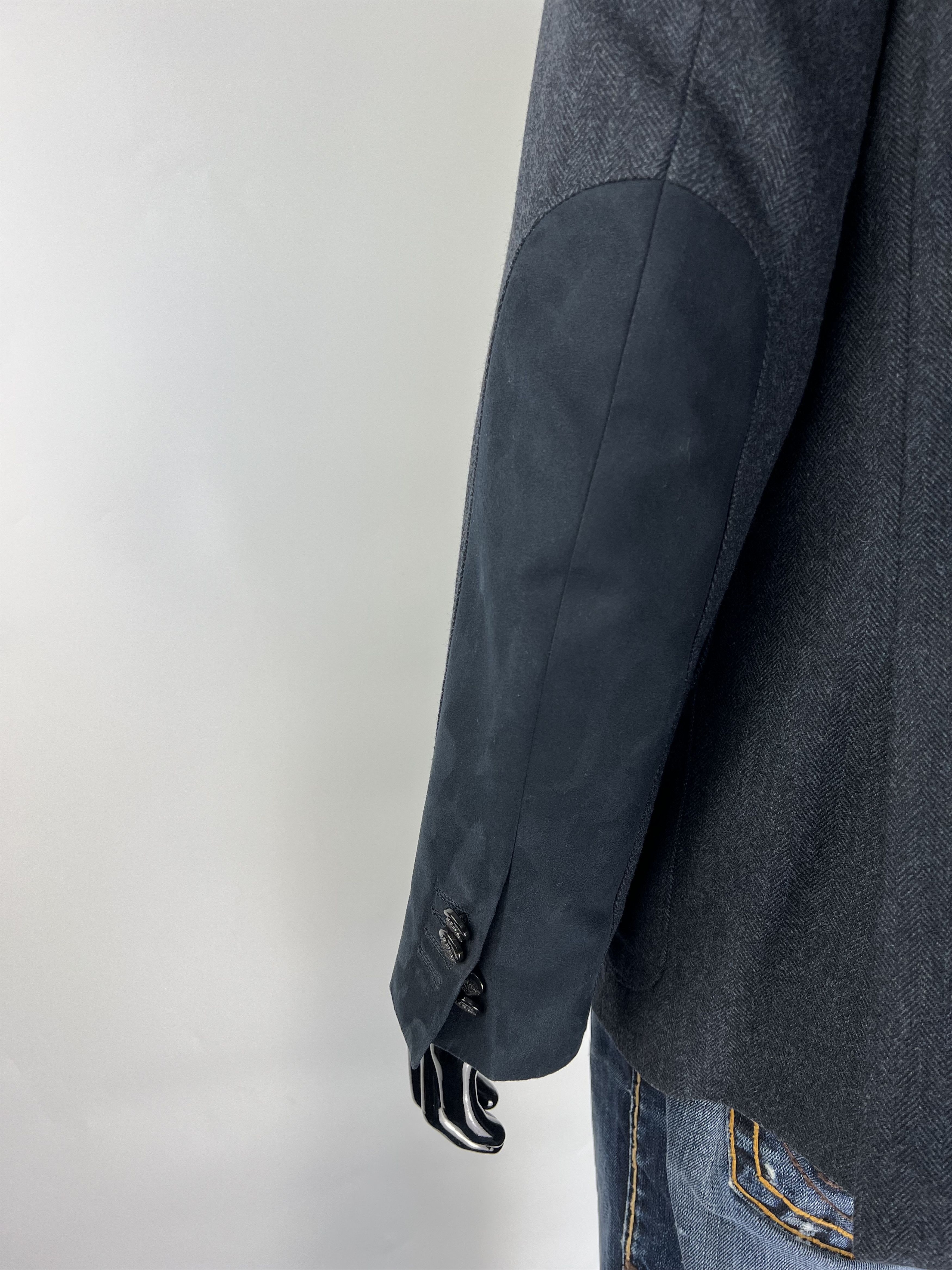 Corneliani Corneliani ID Herringbone Wool Cashmere Blazer 54R Size 54R - 3 Thumbnail