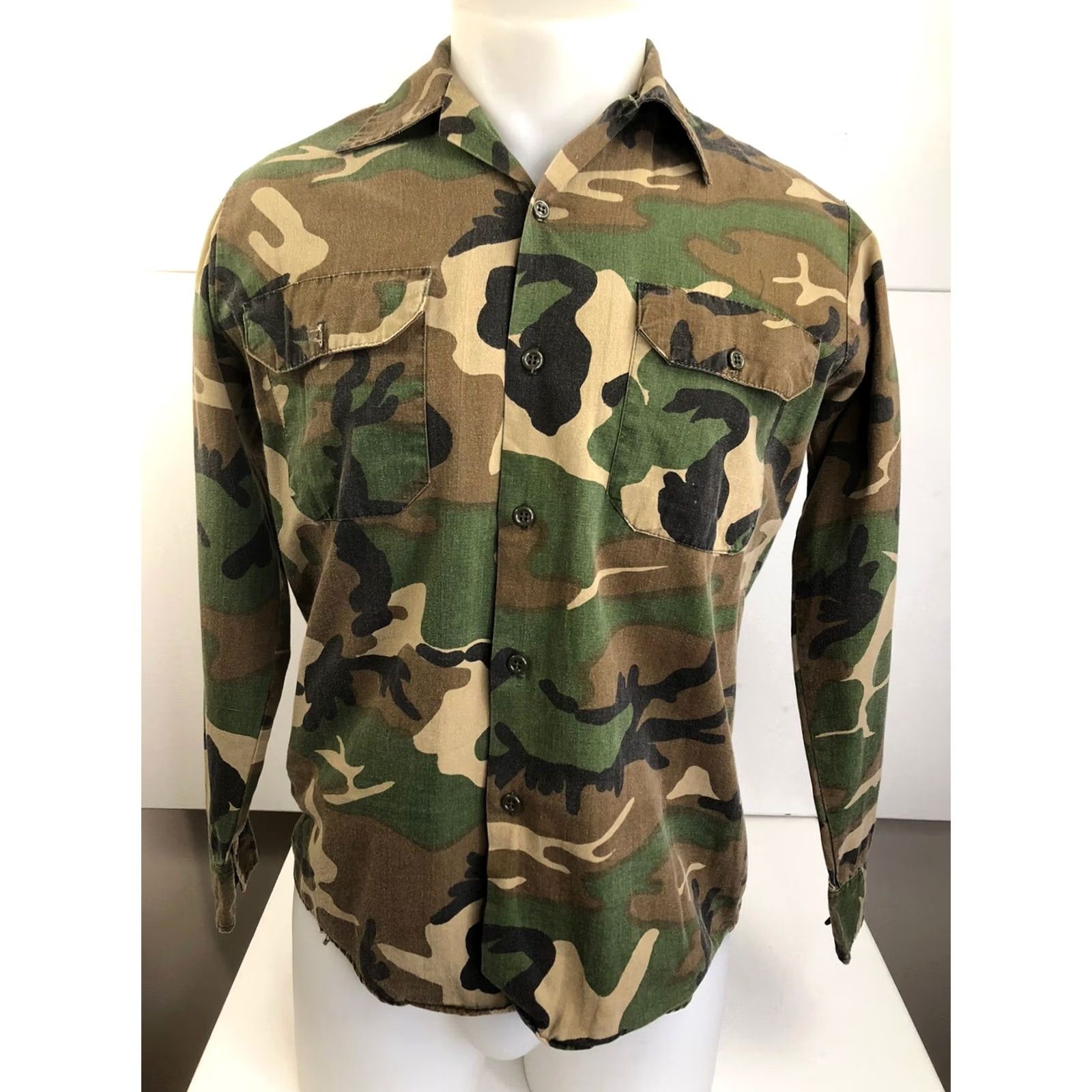 Vintage VINTAGE RANGER Camouflage Hunting Military Soldier Mens Shirt S Size US S / EU 44-46 / 1 - 2 Thumbnail