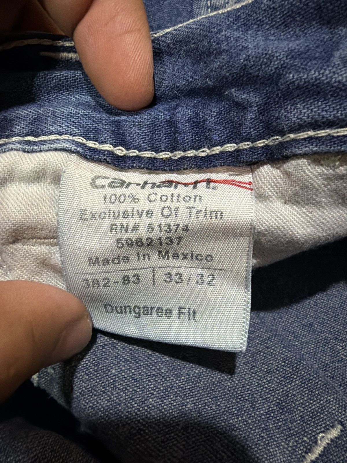 Carhartt Carhartt carpenter dungaree Distress Paint Splater jeans Size US 33 - 6 Thumbnail