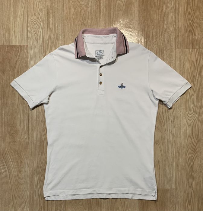 White vivienne westwood outlet polo shirt